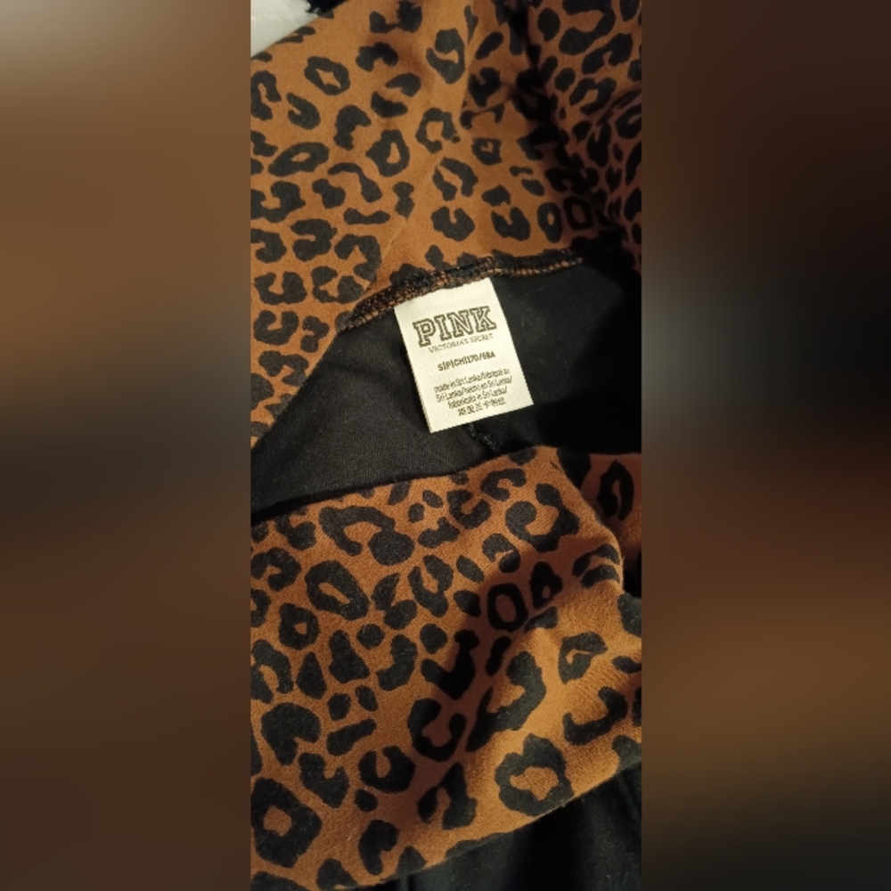 Pink Victoria secret leopard print leggings